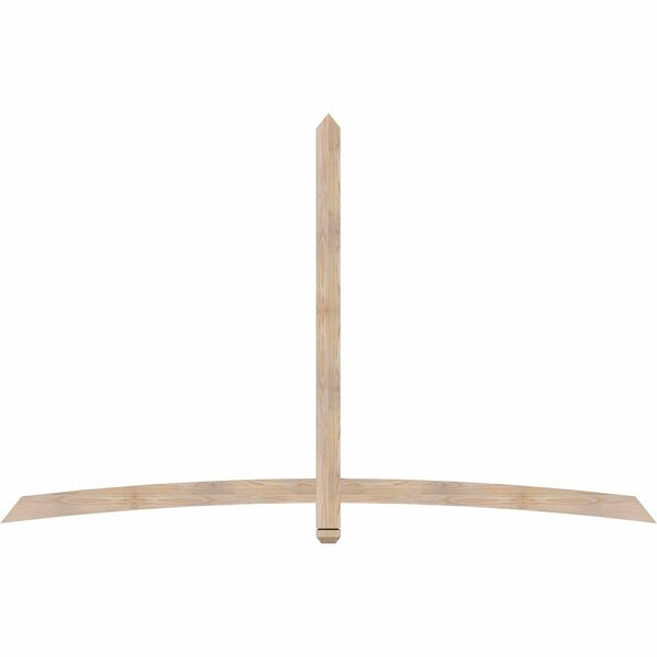 Ekena Millwork Bellingham Smooth Timber Gable Bracket, Douglas Fir, 96"W x 60"H x 1 1/2"D x 3 1/2"F, 15/12 Pitch GBW096X60X0204BEL00SDF - main